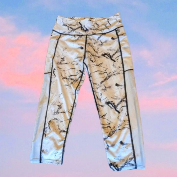 Women's Marble Pattern Yoga Running Leggings NWOT Size L/XL ✨ 3 /$13 ✨ - Picture 1 of 3